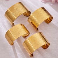 Für Modedesign Breites Glas-Naturstein-Armband Einfaches Einzigartiges Übertriebenes Vielseitiges Armreif 18k Vergoldeter Schmuck