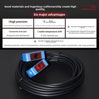 Capteur laser photoélectrique infrarouge carré personnalisé à réflexion diffuse PNP NPN 10-30VDC Temps de réponse 5ms Fixe