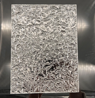 Acrylique texturé martelé de qualité supérieure avec résistance aux UV, Plexiglas cannelé décoratif pour meubles de luxe et incrustations hôtelières