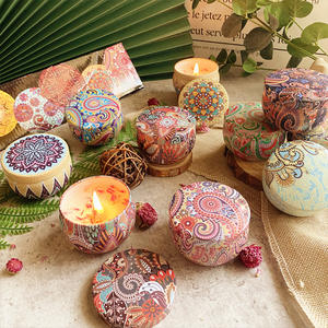 Velas Aromáticas de Parafina en Latas de Hierro que Crean un Ambiente Acogedor y Sirven como Decoración Elegante para el Hogar - Product Image 4