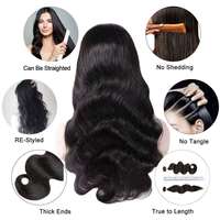 Peluca de Cabello Humano con Frente de Encaje Indio Virgen 13x6, sin Pegamento, con Frente de Encaje Completo, 30 Pulgadas, Ondulado Brasileño, Cabello con Encaje HD, Proveedores de Pelucas Rizadas