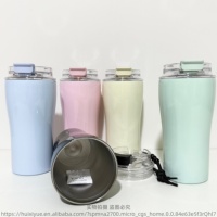 Vente directe d'usine, tasses à café isothermes personnalisables, livrées avec une corde portable et disponibles en plusieurs couleurs au choix