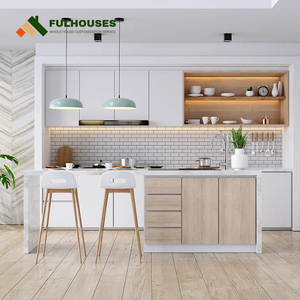 Grands placards de <span class=keywords><strong>cuisine</strong></span> biseautés îlot de <span class=keywords><strong>cuisine</strong></span> armoires de bar îlot de <span class=keywords><strong>cuisine</strong></span> armoires avec dessus en marbre - Product Image 6