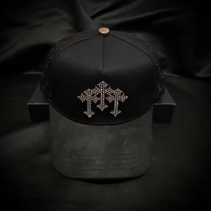 قبعة رياضية من جلد الغزال المنحني ، قبعة سائق الشاحنة من جلد الغزال ، قبعة ريك للأطفال ، قبعات بارباس ، قماش كلاسيكي مخصص من الكروم ، لوحة 5 - Product Image 3