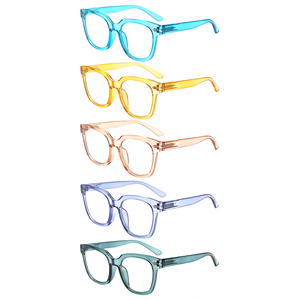 Lunettes de lecture rétro transparentes œil de chat anti-lumière bleue personnalisées unisexe, monture carrée, pour hommes et femmes - Product Image 1