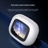 Nouveaux écouteurs transfrontaliers intelligents à écran couleur, réduction de bruit ENC 6.0, étanchéité IPX4, charge Type-C 420 mAh, autonomie 3-5 heures
