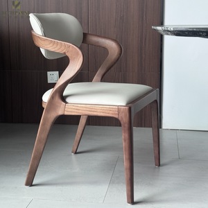 Ghế ăn bằng gỗ sồi hiện đại với ghế bọc vải-Đồ nội thất phòng ăn cho gia đình và sử dụng ngoài trời - Product Image 2