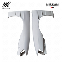 Nouveau garde-boue avant en fibre de verre, ajustement parfait +30mm pour FRP 1997-1998 S14 Kouki S14A (modèle tardif) style BN, fabriqué en Chine
