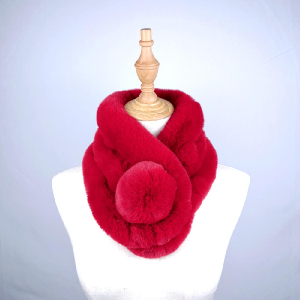 2019 зимний пушистый шарф из искусственного кроличьего меха