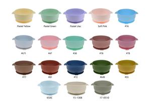 Bangxing – assiettes personnalisées de qualité alimentaire pour enfants, bavoir, bol à sucette, vaisselle Portable pour micro-ondes, ensemble d'alimentation en <span class=keywords><strong>Silicone</strong></span> pour bébé, 100% - Product Image 6