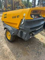 Compresor de Aire Diésel Usado Atlas Copco, Compresor de Aire de Tornillo Portátil Modelo XAS97 con Motor Diésel Deutz de 7 Bares, China