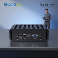 Mini PC Industrial Sharerdp Core I3 I5 I7 5200U 4200U 4500U 6100U MH, Sin Ventilador, RS232 COM, Carcasa de Aleación de Aluminio, Computadora de Escritorio