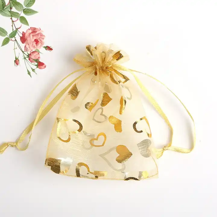 15*20cm (100pcs/bag)drawstring organza jewelry favor pouches