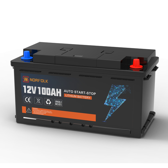 Hot Sales Car Auto Battery Car Stop Start 20Ah 27Ah 30Ah 45Ah 100Ah Bms Phosphate Lifepo4 Lithium Battery Pack