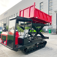 Bestseller 5 Tonnen Mini Rubber Crawler Dumper Farm Diesel High Tip Dumper mit Hub funktion Tracked Loader Core Motor Motor