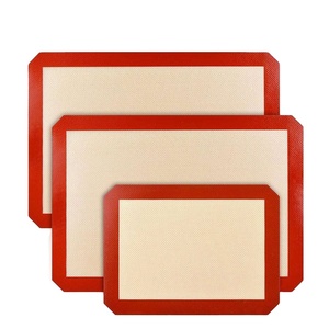 Bán buôn không thấm nước <span class=keywords><strong>Silicone</strong></span> bột Pastry Mat cấp thực phẩm tái sử dụng sợi thủy tinh không trượt <span class=keywords><strong>Silicone</strong></span> <span class=keywords><strong>Baking</strong></span> Mat - Product Image 1