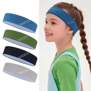 Bandeaux de <span class=keywords><strong>sport</strong></span> élastiques en polyester pour garçons, bandeaux absorbants pour enfants, bandeaux pour <span class=keywords><strong>cheveux</strong></span> pour la course à pied, logo personnalisé - Product Image 6