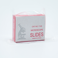 China Factory Pre-Cleaned OEM Custom Logo Microscope Slides Glass 25.4x76.2mm for Lab Research