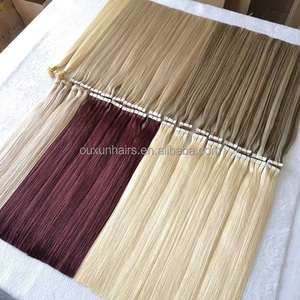 Extensions de cheveux indiens blond cendré super double drawn avec cuticules alignées, en ruban adhésif 4x0.8cm, personnalisables, vente en gros, grand stock de cheveux humains - Product Image 4