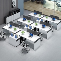 Poste de travail moderne pour ordinateur, petite Table de travail, bureau en bois pour 2 personnes, bureau du personnel