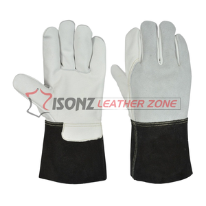 Gants de travail stériles noirs et blancs haute visibilité de 11 oz et 10 pouces pour la vente en gros, gants de sécurité polyvalents pour ébénistes canadiens - Product Image 1