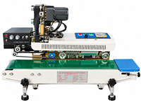 Machine de scellage continu à remplissage d'air Smart Choice, soudeuse thermique pour l'emballage de sachets de snacks (boucles d'oignon) en usine alimentaire