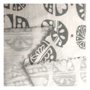 62014-Light 105GSM Organic <strong>Cotton</strong> Hemp Jersey Knitted Printed Fabric 70% Org <strong>Cotton</strong> 30% Hemp 158cm Width Summer Dresses - Product Image 5