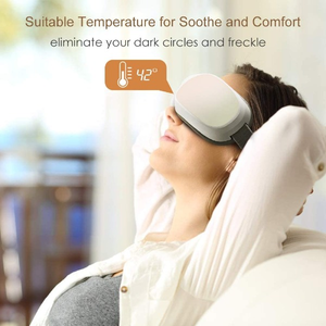 Rechargeable Eye Massager with Heat and Timing <b>Control</b> for Sleep Support and Eye Fatigue Relief - Product Image 2