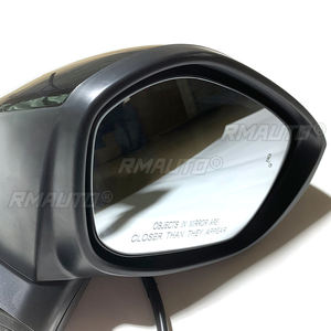 Conjunto de Retrovisor para Honda Civic 2022-2023, Lado del Pasajero, con Punto Ciego, Calefactable, Eléctrico, 7 Líneas, Negro Brillante - Product Image 3