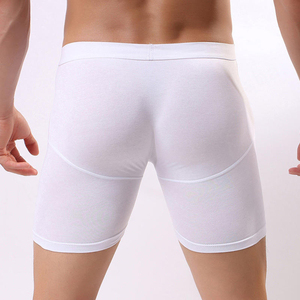 Ropa interior de hombre de alta calidad, Bóxer largo personalizado con algodón transpirable de tiro medio, nuevo diseño en gris, directo de fábrica a precio barato - Product Image 5