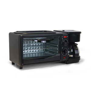 OEM Đa Chức Năng 9L Hộ Gia Đình 3in Một Ăn Sáng Nhà Sản Xuất Trứng Nồi Nướng Bánh Mỳ Bánh Pizza Lò Nướng Bánh Sandwich <span class=keywords><strong>3</strong></span> Trong 1 Ăn Sáng Máy - Product Image 3