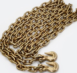 Bulk 3/8 Grade 70 Transport G70 Link <b>Chain</b> with Hooks - Product Image 1