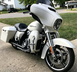 Déflecteur <span class=keywords><strong>de</strong></span> vent Advanblack, spoiler d'air pour carénage avant HD Touring/Glide 2014+, nouveau, prêt pour peinture personnalisée, adaptable/mise à niveau - Product Image 2