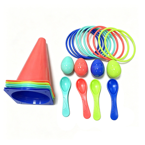 Ensemble de jouets de sport multifonctionnels pour tout-petits, jeu d'équilibre en forme d'œuf + jeu de lancer d'anneaux en plastique, cadeau d'anniversaire pour garçons et filles à partir de 3 ans - Product Image 4
