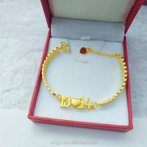 Dubai Jewelry <span class=keywords><strong>Euro</strong></span> 1314 BraceletgoldBracelet plaqué <span class=keywords><strong>or</strong></span> plaqué <span class=keywords><strong>or</strong></span> Cadeau pour petite amie - Product Image 6