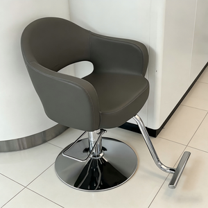 Chaise de <span class=keywords><strong>barbier</strong></span> en métal robuste avec hauteur réglable et repose-pieds, pompe hydraulique, design moderne - Product Image 4