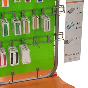 Quảng Cáo Kiosk Điện Thoại Sạc Cáp USB Hiển Thị Rack Với <span class=keywords><strong>Hooks</strong></span> - Product Image 6