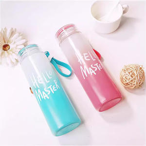 Gobelet sportif portable en verre coloré créatif, dégradé de couleurs, givré et tendance - Product Image 3