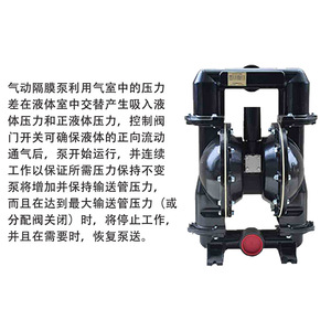 Pneumatic Diaphragm Pump 1 In Flange Connection Polyurethane Membrane Mining Use - Product Image 4