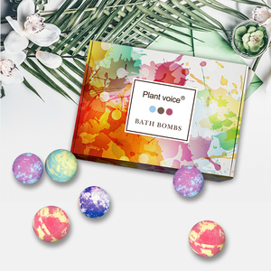 Coffret <span class=keywords><strong>de</strong></span> bombes <span class=keywords><strong>de</strong></span> bain à marque privée – 2 bombes <span class=keywords><strong>de</strong></span> bain colorées personnalisées, coffret cadeau, fournitures végétaliennes, bombes <span class=keywords><strong>de</strong></span> bain bio moussantes aux fleurs - Product Image 4