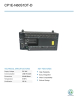 Unité CPU PLC d'occasion OMRON CP1E-N60S1DT-D Série CP1E pour systèmes CNC et automatisation industrielle