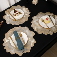 Napperons modernes et simples en PVC, résistants à la chaleur, écologiques, 38x38cm, imperméables, décoratifs pour la maison, la cuisine, l'hôtel et les restaurants occidentaux