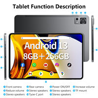 Tablette de jeu Android à grand écran TYPE C 11 pouces, tablette PC 6 Go, tablette PC 11 pouces pour les entreprises
