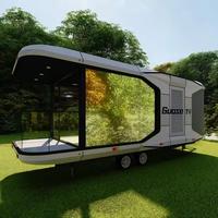 Maison mobile préfabriquée/remorque, capsule spatiale, maison/remorque préfabriquée, prix d'usine