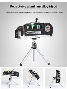 Herramienta Multifuncional de Nivel Láser Infrarrojo 3 en 1 de Grado Industrial con Cinta Métrica de 200 mm de Longitud y 10 mm de Precisión - Product Image 4