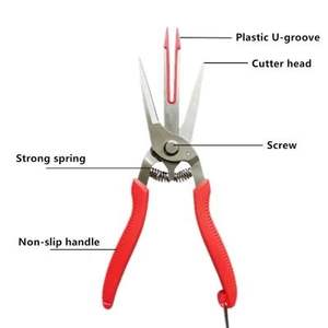 Ciseaux de jardiniers industriels à double tranchant Ciseaux amincissants à double bouche Ciseaux Outils de jardinage pour l'élagage des <span class=keywords><strong>arbres</strong></span> <span class=keywords><strong>fruitiers</strong></span> <span class=keywords><strong>Kiwi</strong></span> Pear - Product Image 3