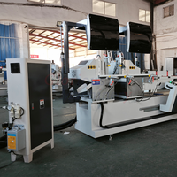 Machine de découpe de profilés de fenêtres et de portes en aluminium, PVC et UPVC à double tête pneumatique de haute précision Glorious Machinery