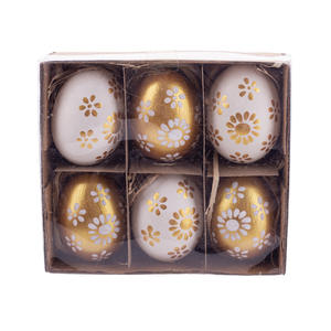 Décorations d'œufs de Pâques, œufs en plastique simulés, peints et colorés, ornements de festival, personnalisation - Product Image 6