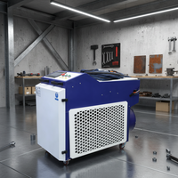 Système de décapage de la rouille au laser à fibre portatif 3000W pour la rouille, la peinture, l'oxyde, l'huile, usage industriel, automatique, facile à utiliser, neuf