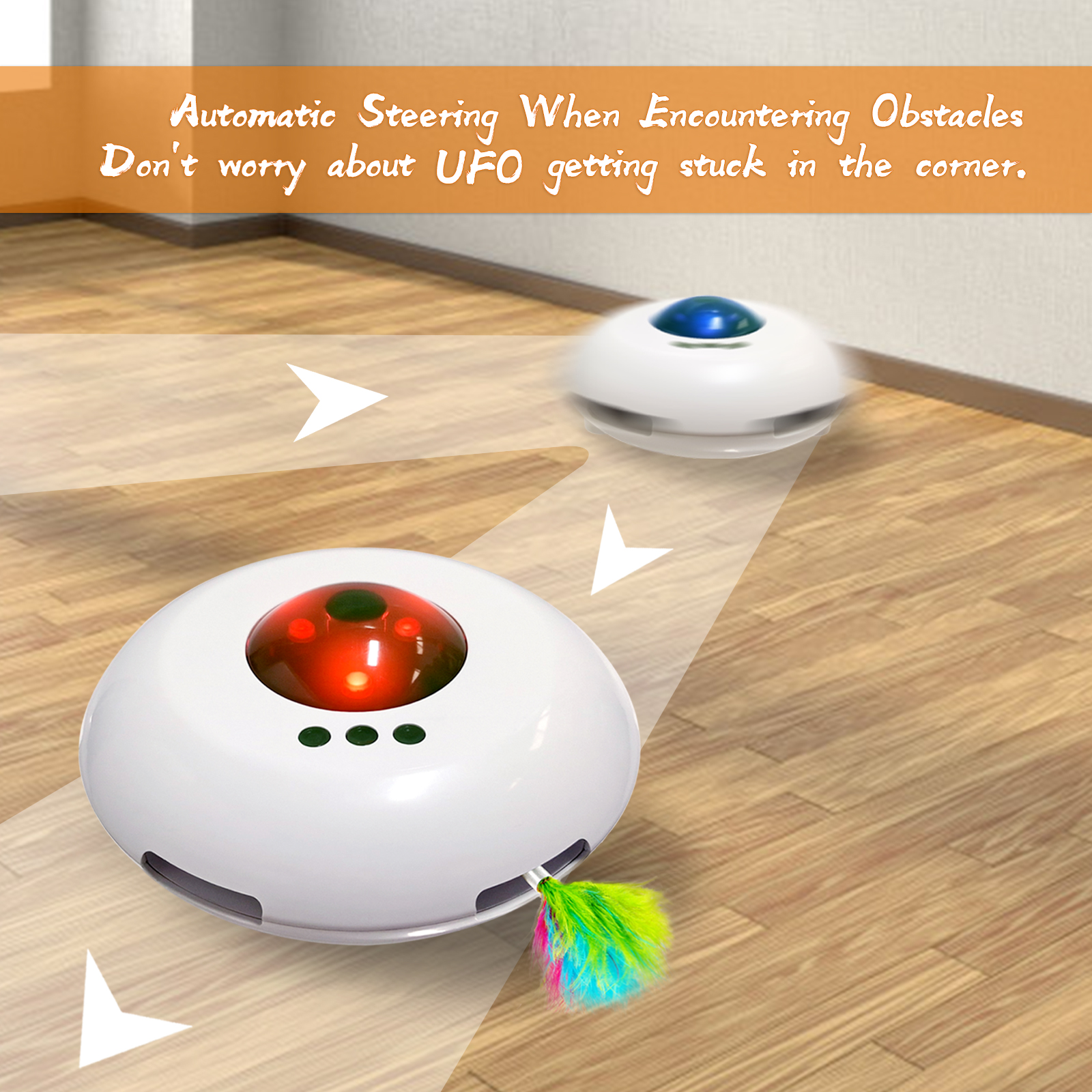 Promo-Engineering UFO Smart Automatic Rolling Cat Interactive Toy - Features Buying Guide